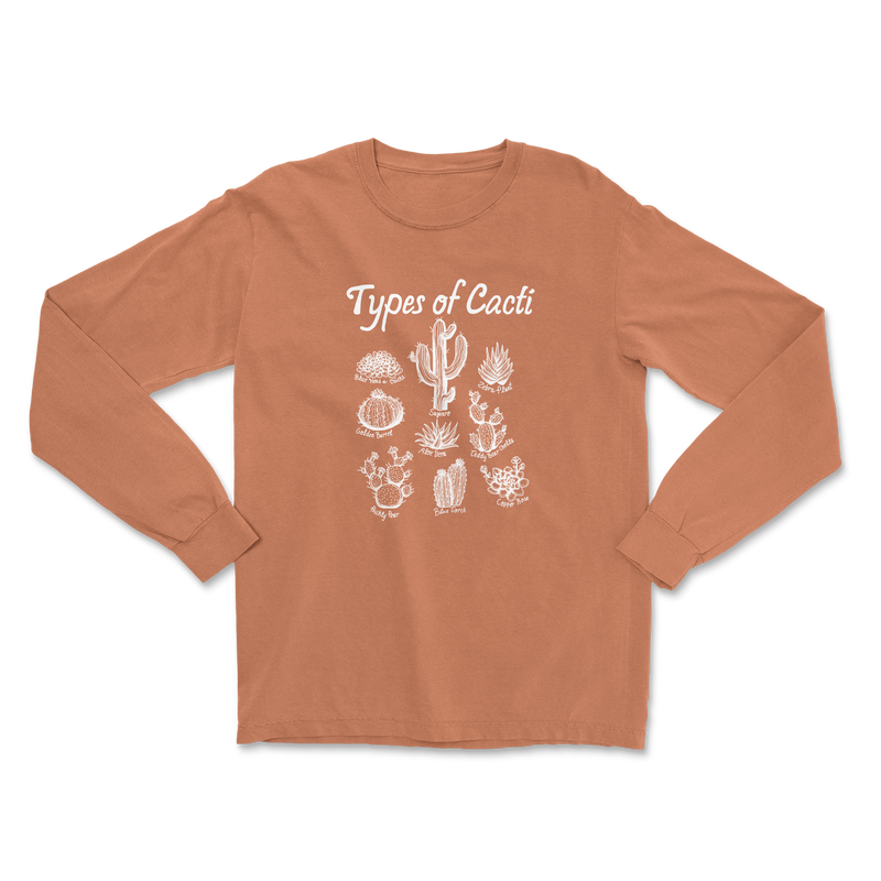 Cactus Types Long Sleeve Tee