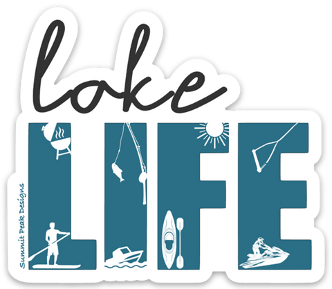 Lake Life Sticker